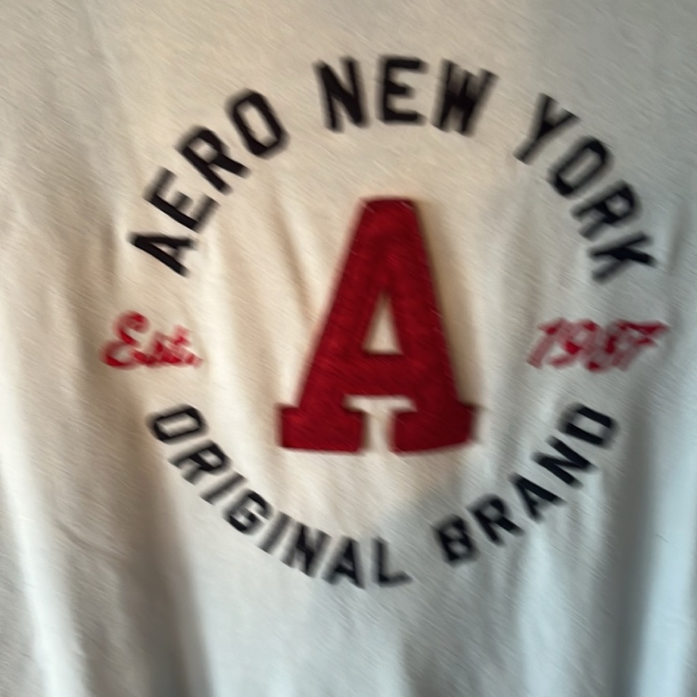 M men's Aeropostale t-shirt. In great condition, light blue - Picture 3 of 4